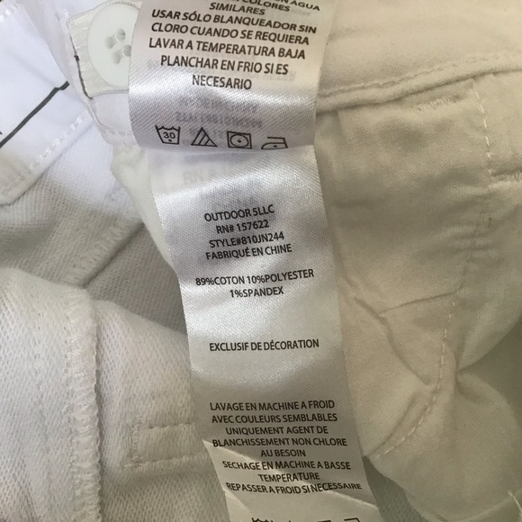 Eddie Bauer NWT girls size 16 flex knit white jeans. Skinny fit. - Picture 7 of 7